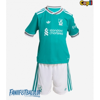 Liverpool Echipament de Fotbal Replică 2025-26 Copii Treilea (+ Șorturi)